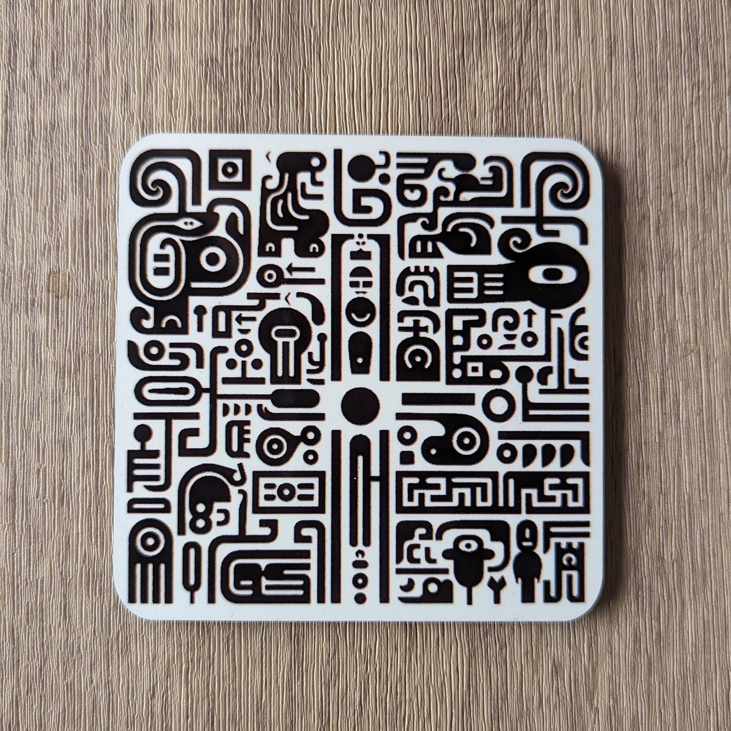 Sgraffito Graffiti – Set of 4 Coasters with Urban Edge
