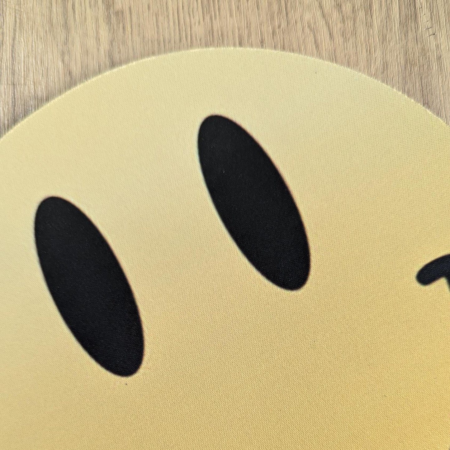Everybody Smile Circular Mouse Pad - Round Computer Mat - Desktop mousepad -  Acid House Gift - EBM Dance Music Rave Gift