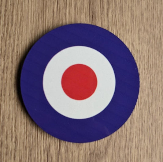 Roundel Drinks Coaster | RAF Coaster | Mod Coaster Gift for 60s fan