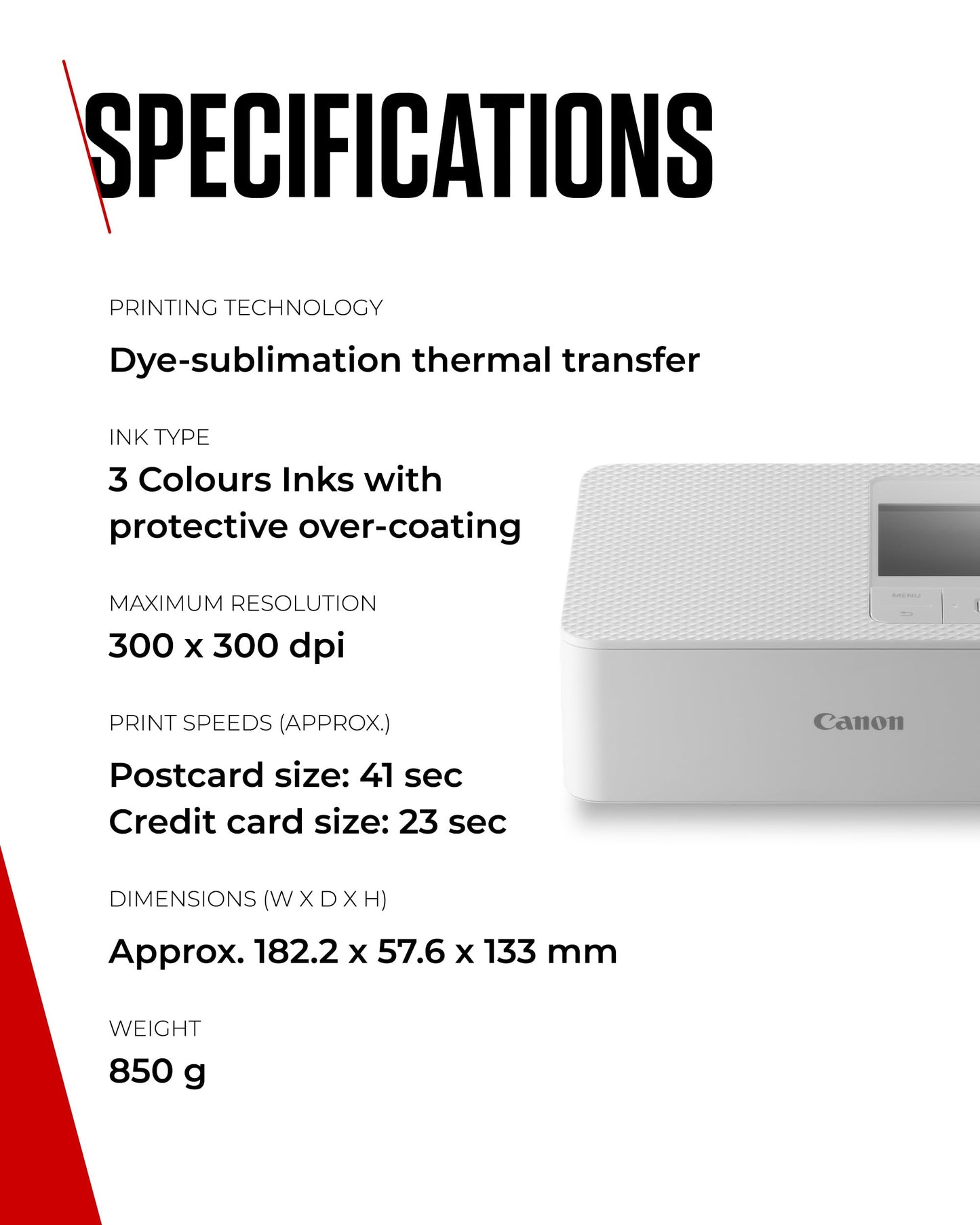 Canon SELPHY CP1500 Compact Photo Printer – Wireless Printing, Long-Lasting Prints, USB-C & SD Card Connectivity – Ideal for Scrapbooks & Photo Albums, Black GB