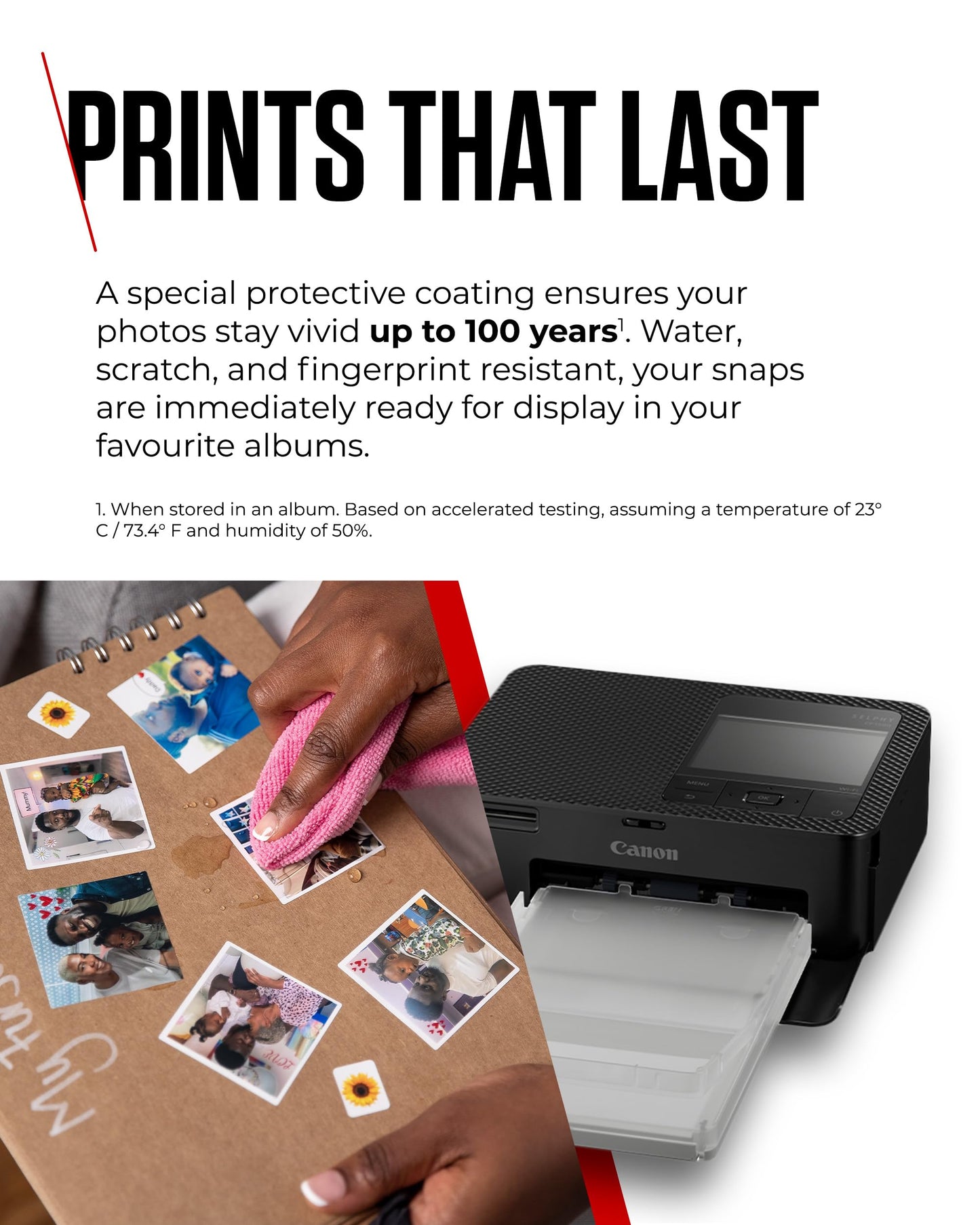 Canon SELPHY CP1500 Compact Photo Printer – Wireless Printing, Long-Lasting Prints, USB-C & SD Card Connectivity – Ideal for Scrapbooks & Photo Albums, Black GB