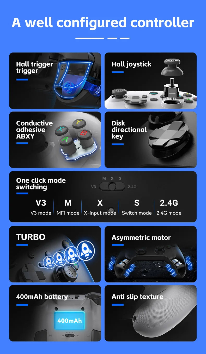 G6 Mobile Game Controller For Switch/IOS/Andriod/PC