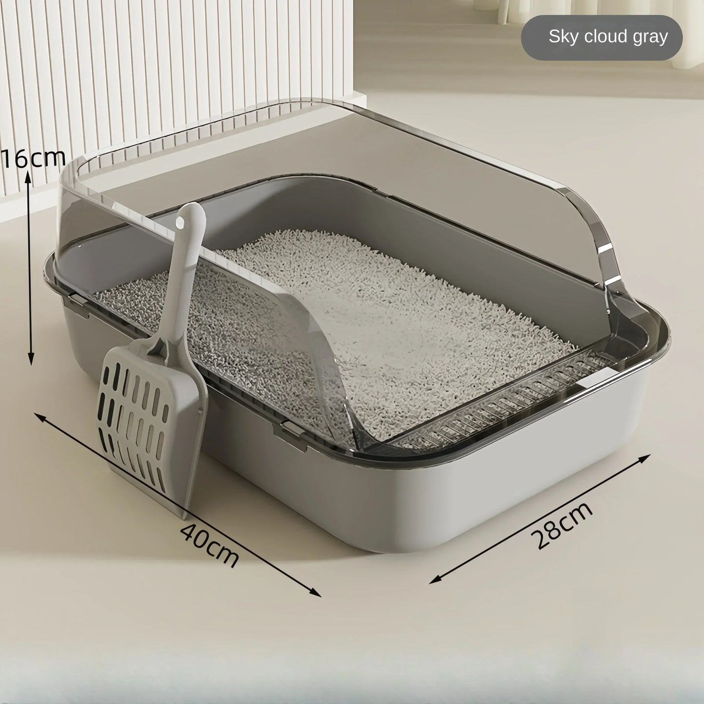 Cat Litter Box (Semi-enclosed)