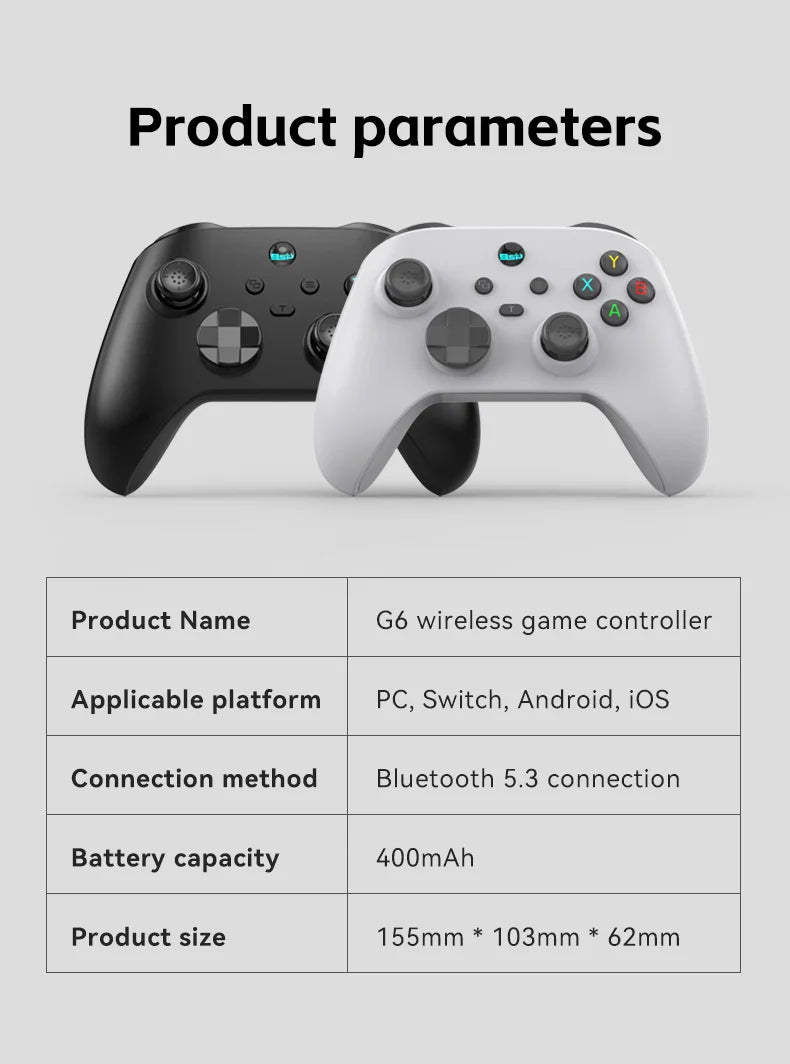 G6 Mobile Game Controller For Switch/IOS/Andriod/PC