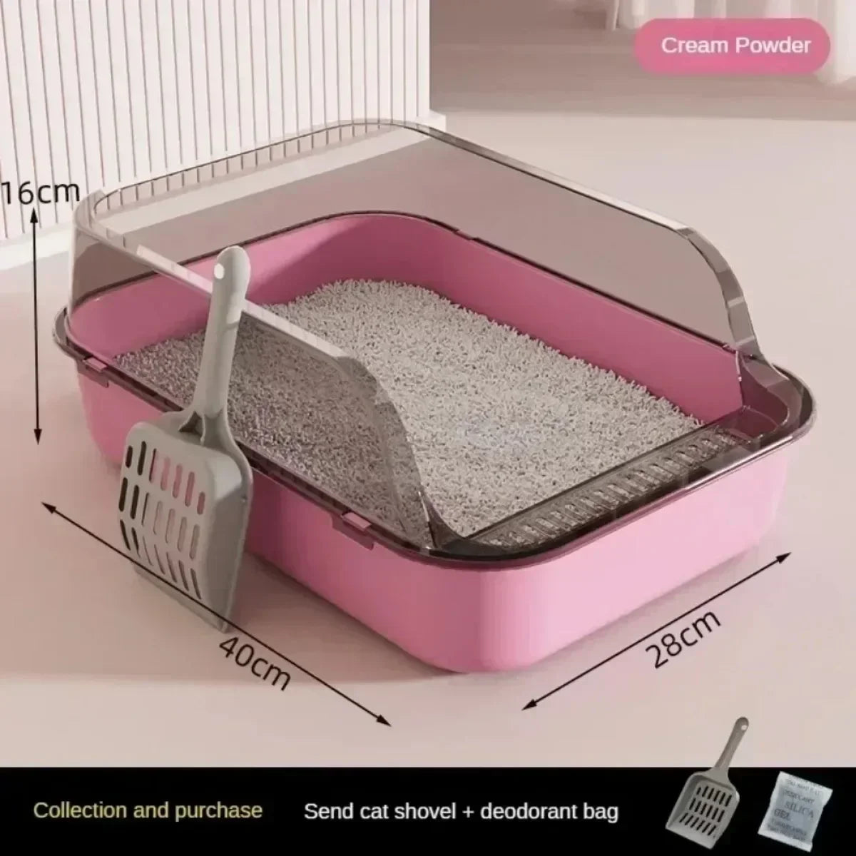 Cat Litter Box (Semi-enclosed)