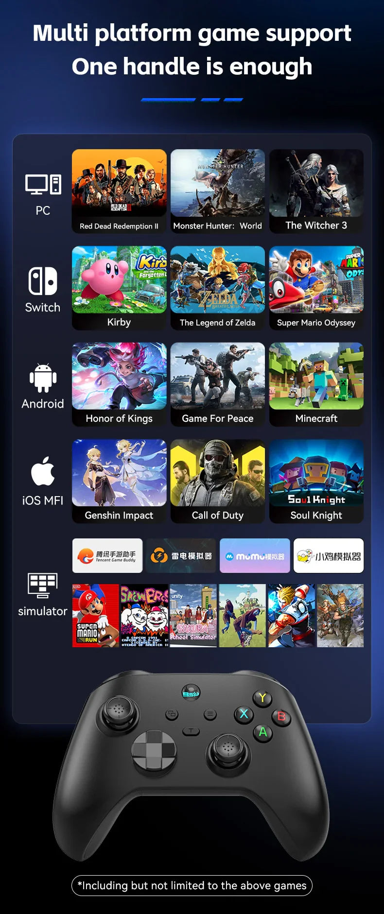 G6 Mobile Game Controller For Switch/IOS/Andriod/PC