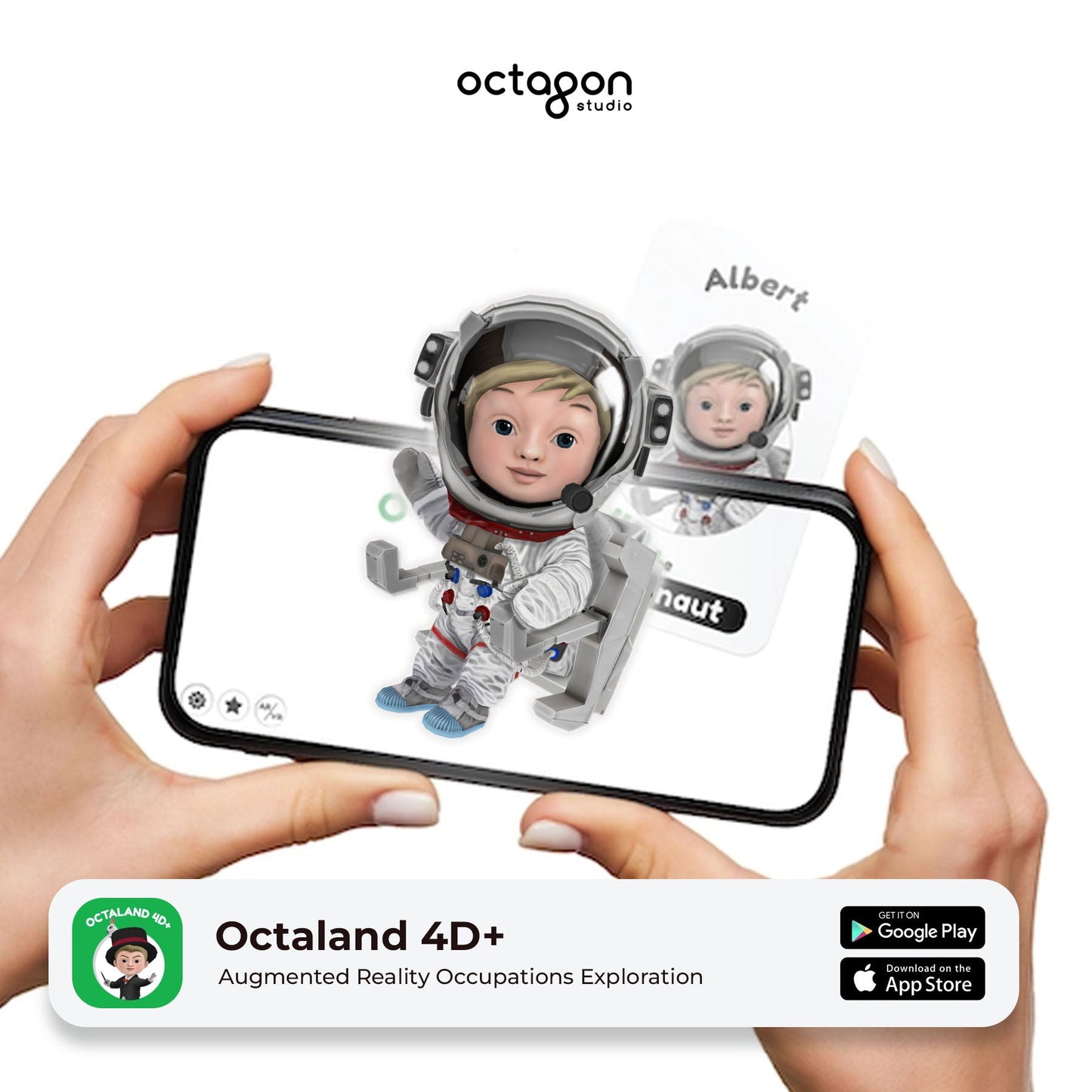 Octaland 4D+ Augmented Reality Cards