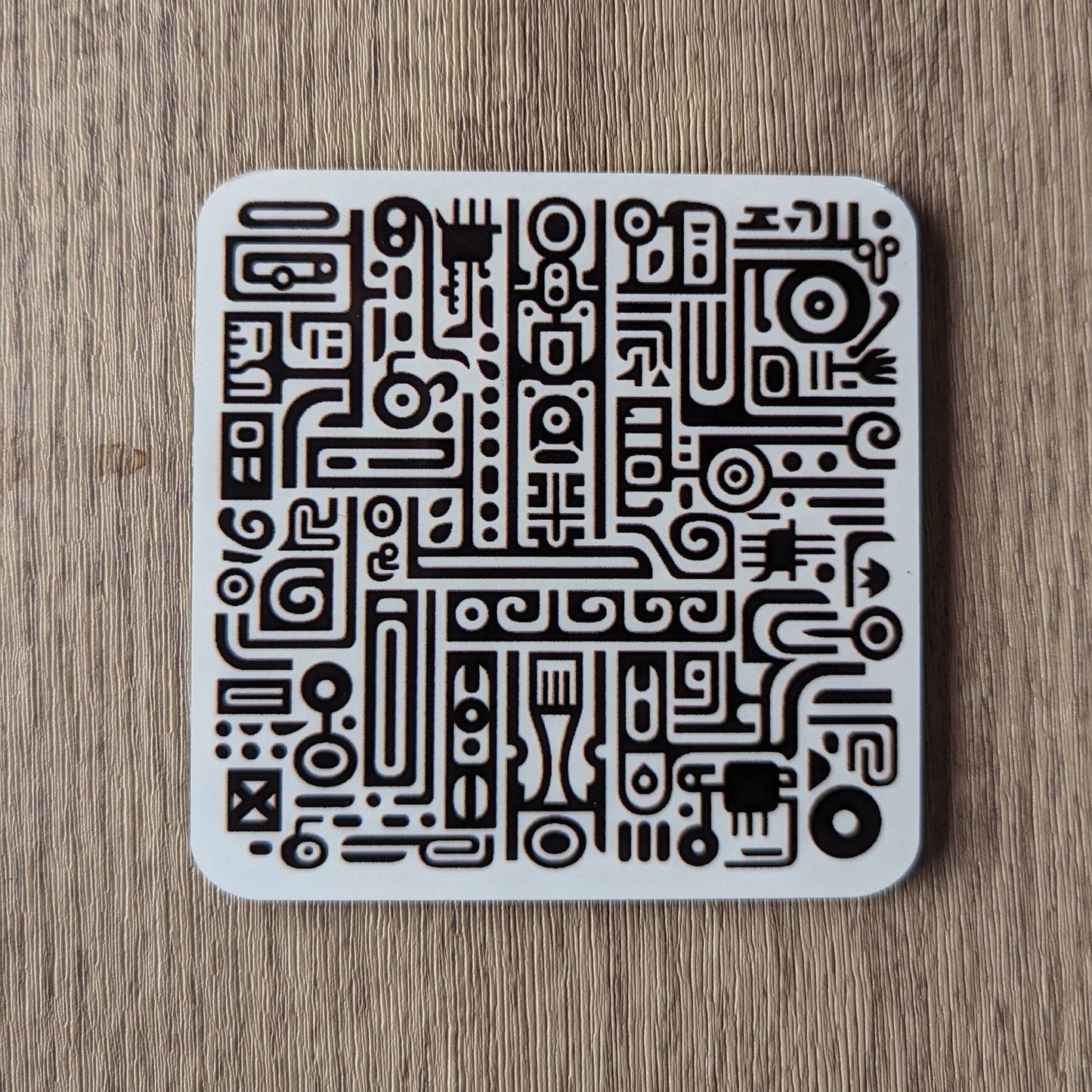 Sgraffito Graffiti – Set of 4 Coasters with Urban Edge