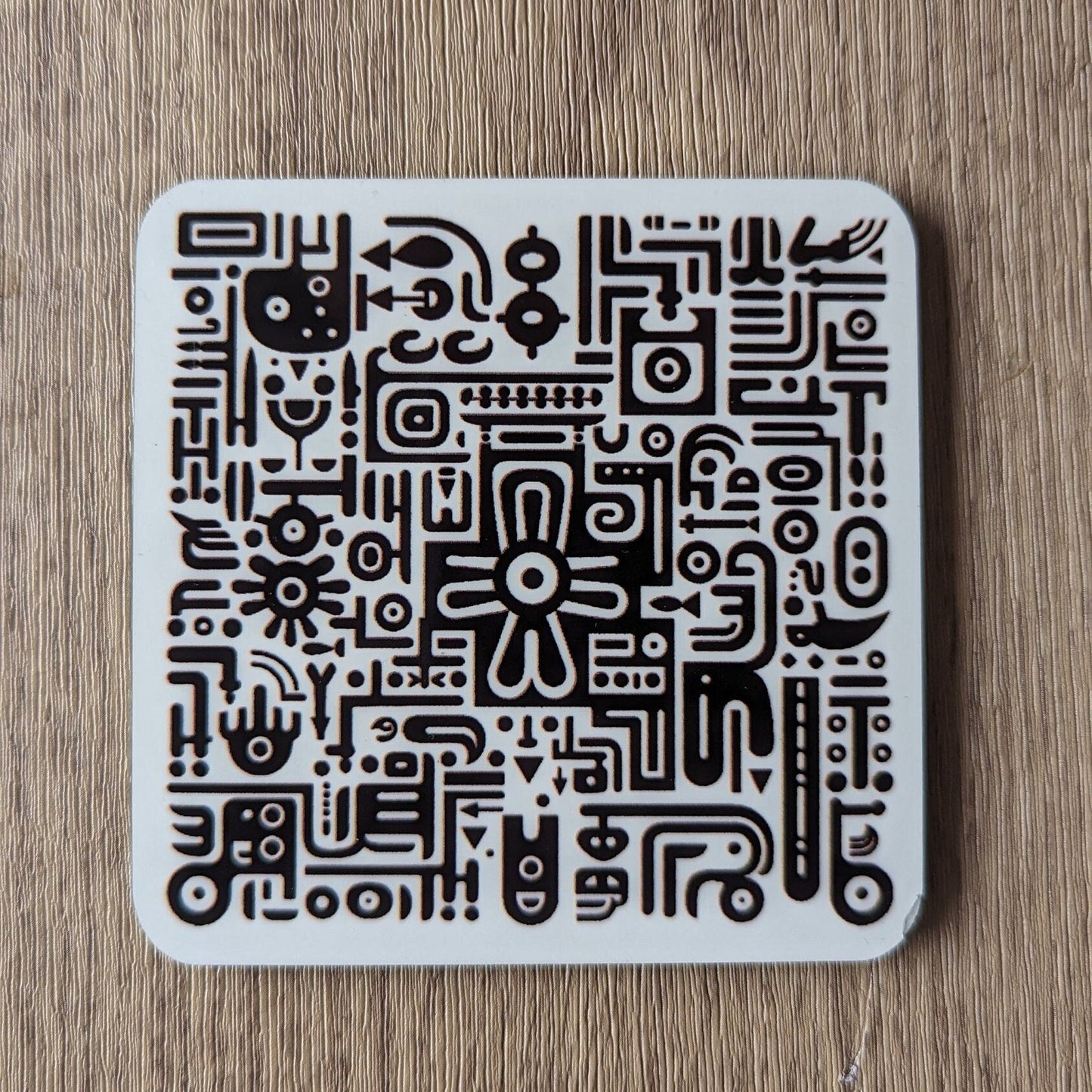 Sgraffito Graffiti – Set of 4 Coasters with Urban Edge