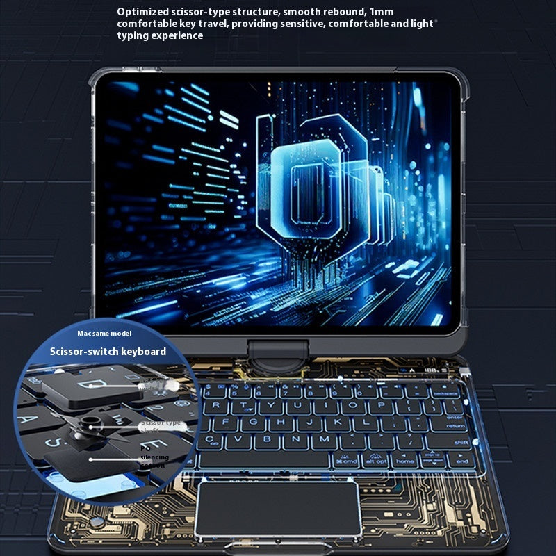 360 Swivel Keyboard Clear Case