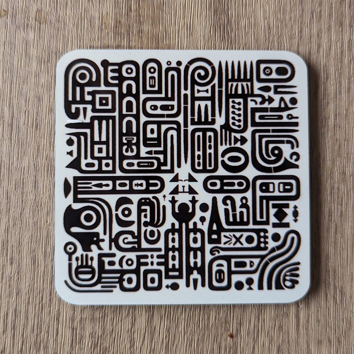 Sgraffito Graffiti – Set of 4 Coasters with Urban Edge