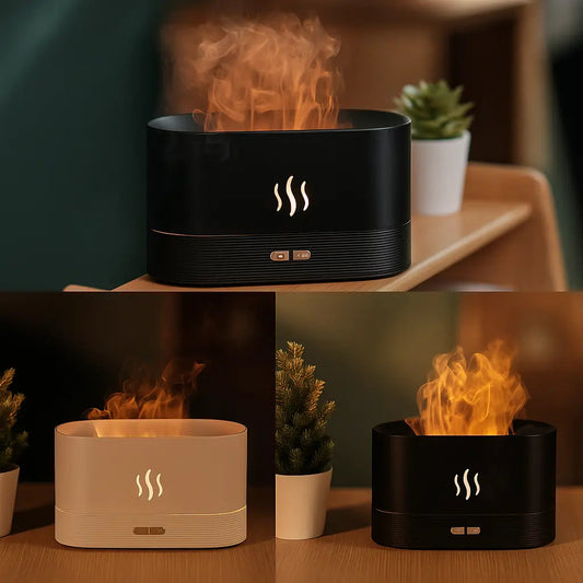 Flame Mist Humidifier & Aroma Diffuser