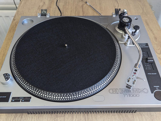 Pure Black Felt Slipmat – 12" Vinyl Turntable Mat