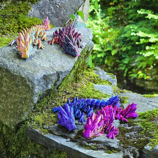 Iridescent Gemstone Baby Dragon